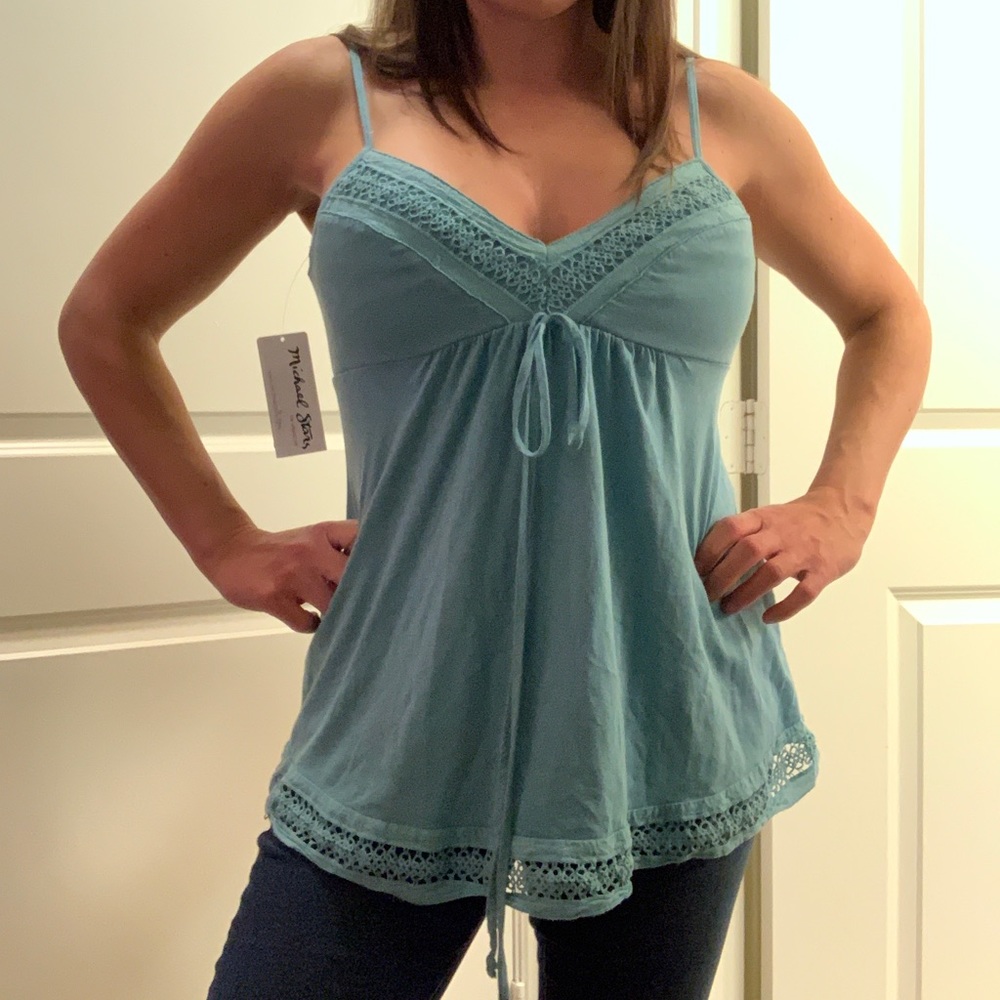 Michael Stars babydoll tank L517 New w tags